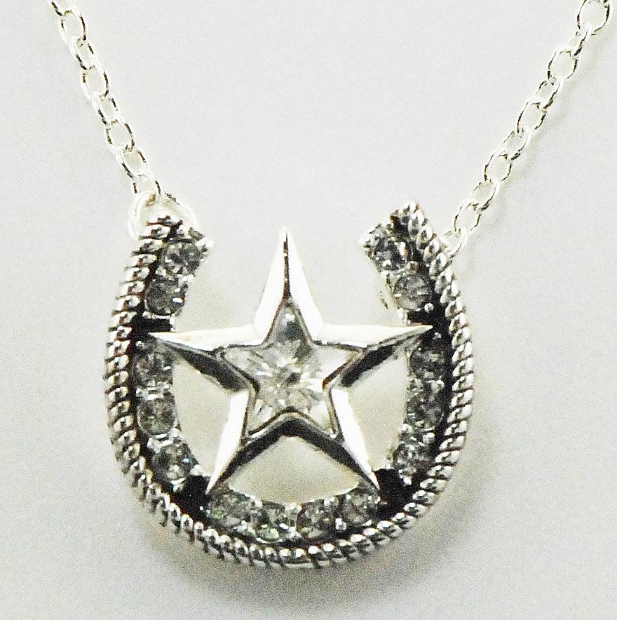 5-795765 Western Edge Jewelry Star & Horseshoe Necklace sku 5-795765