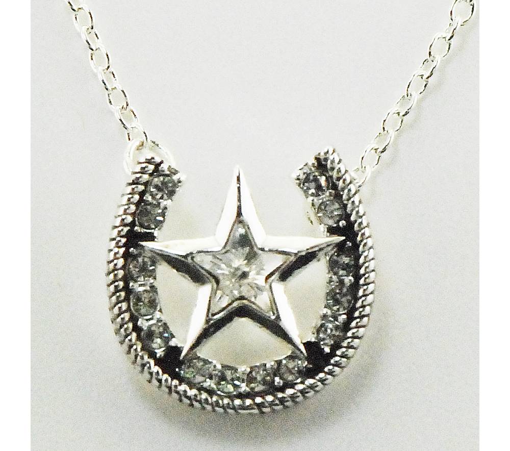 Western Edge Jewelry Star & Horseshoe Necklace