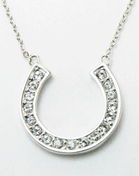 5-795780 Western Edge Jewelry Crystal Horseshoe Necklace sku 5-795780