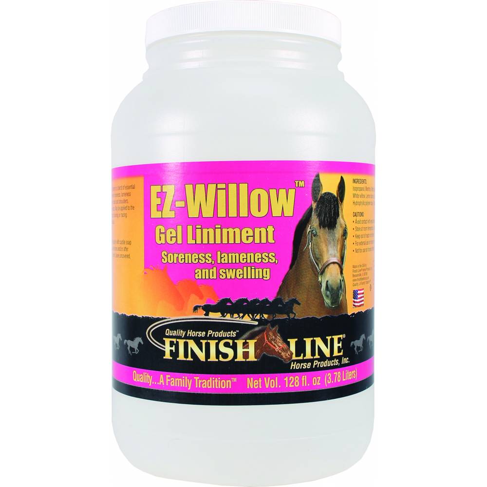 Finish Line EzWillow Gel Liniment Horse EquestrianCollections