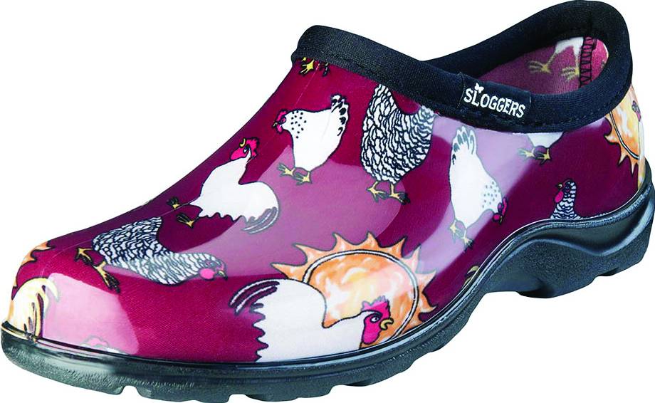 Sloggers Ladies Waterproof Comfort Shoes - Chicken Red