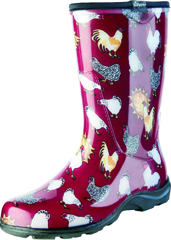 Sloggers Ladies Waterproof Comfort Boots - Chicken Red
