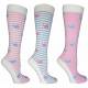 Equine Couture Ladies Whales Bamboo Socks - 3 Pack