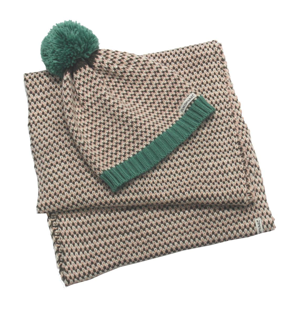 ladies bobble hat and scarf