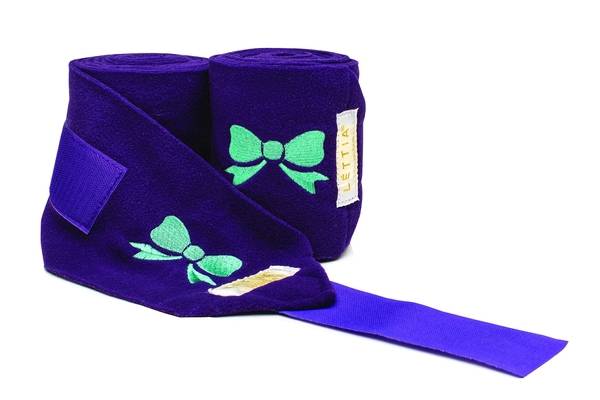 Lettia Embroidered Bows Polo Wrap