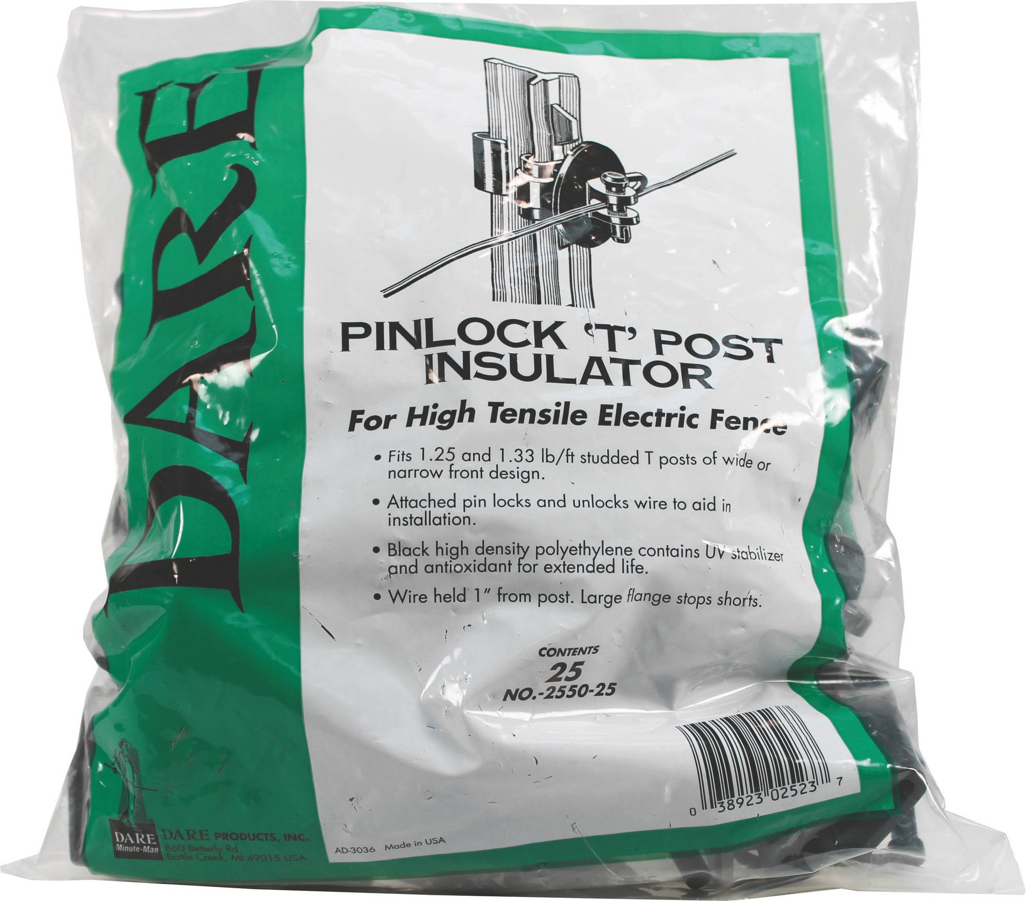 Dare Products 831963 Pinlock Insulator For T-Posts