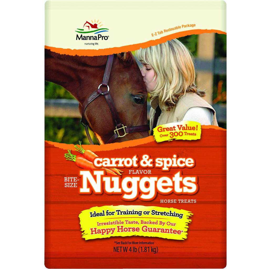 Manna Pro Bite-Size Nuggets Horse Treats - 4 LB