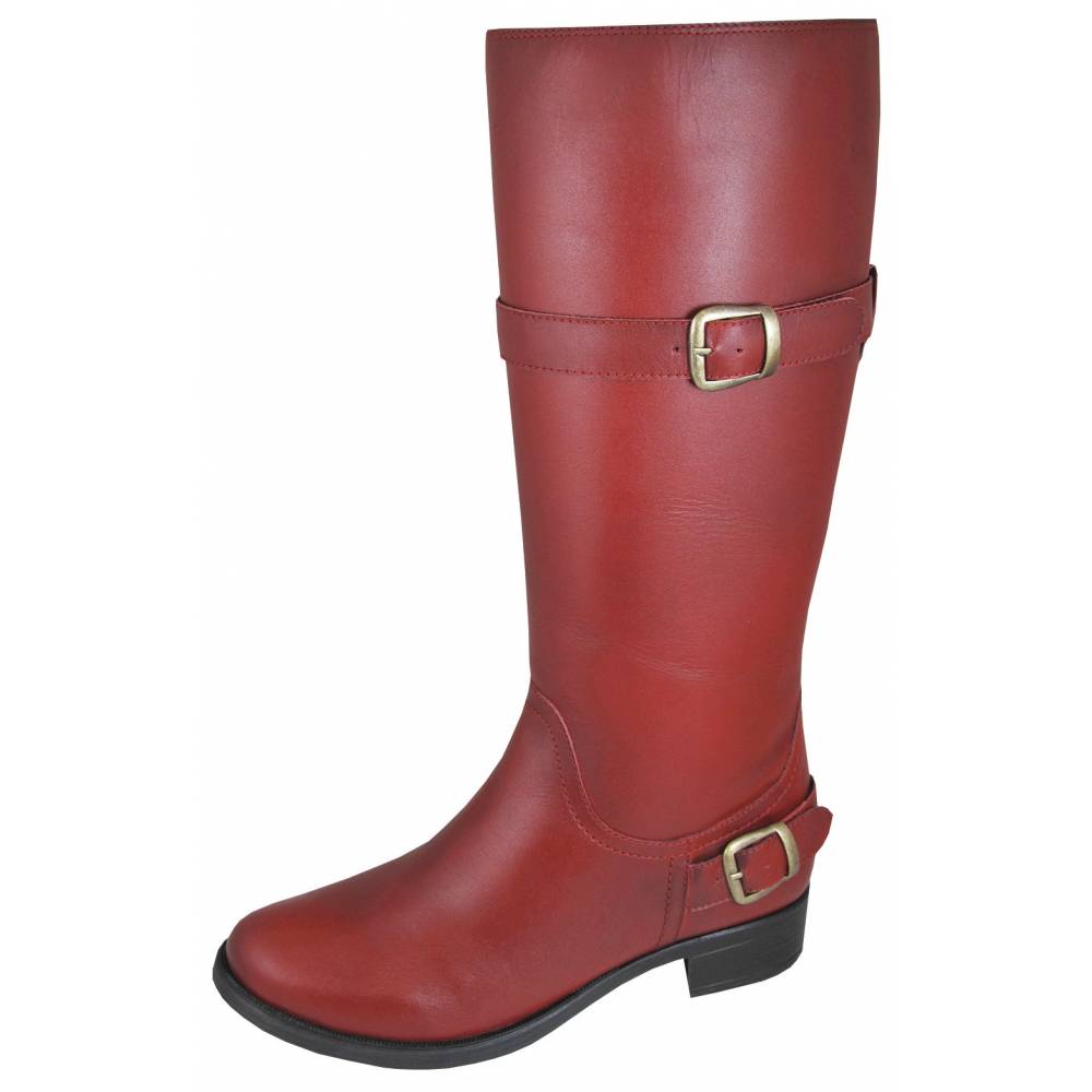 Smoky Mountain Women's Donna Leather Tall Boot - Red
