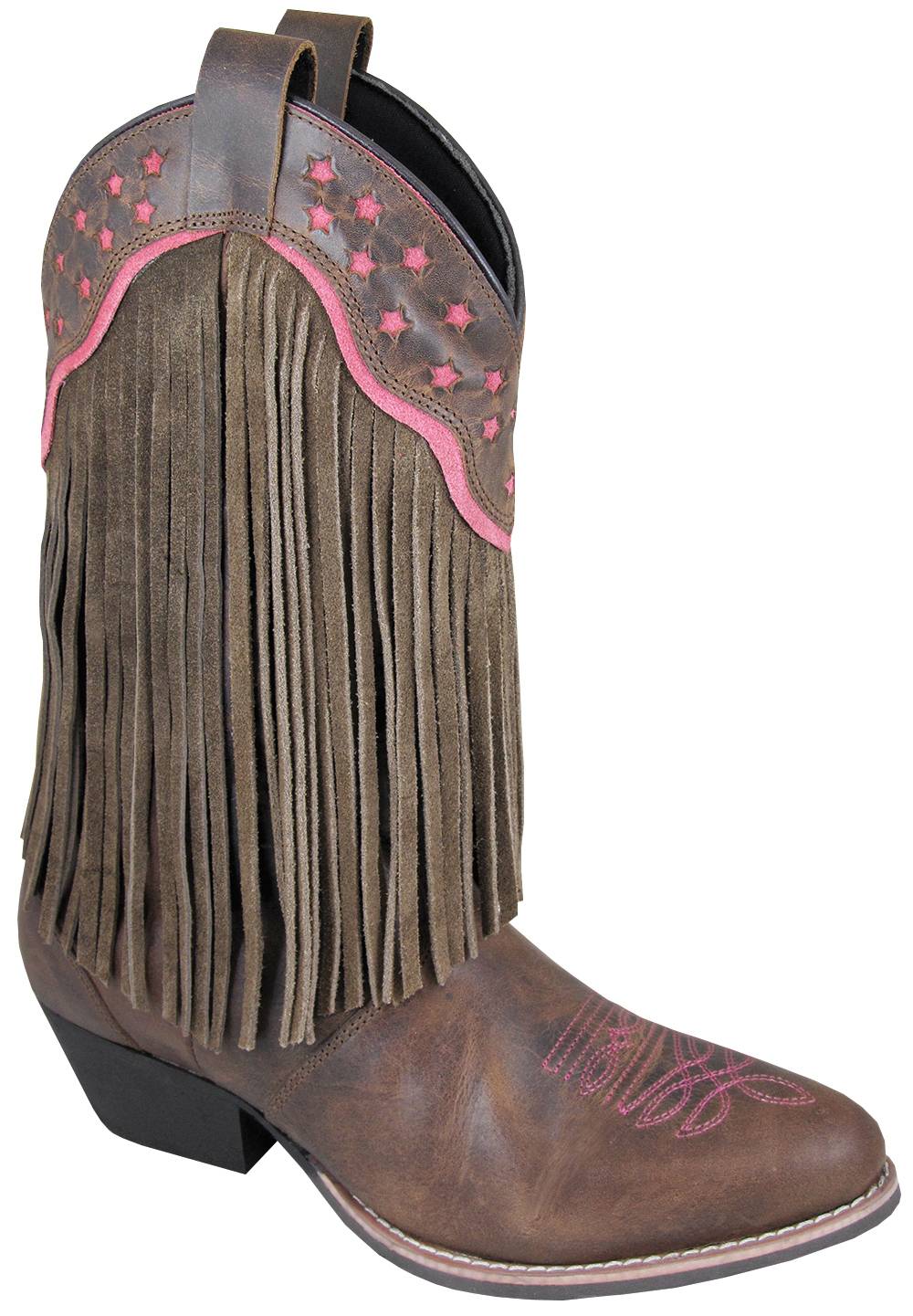 Smoky Mountain Womens Helena Suede Fringe Boots