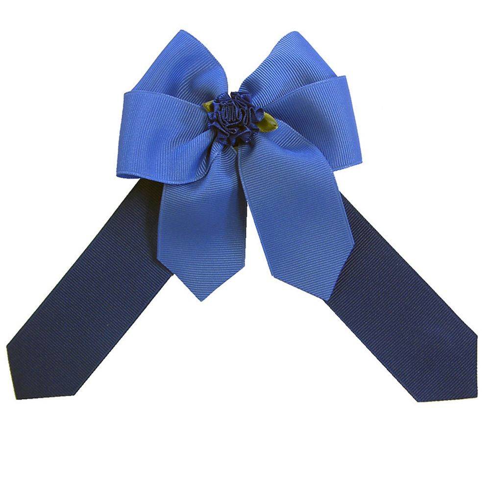 Ellies Royal Blue and Navy Bow