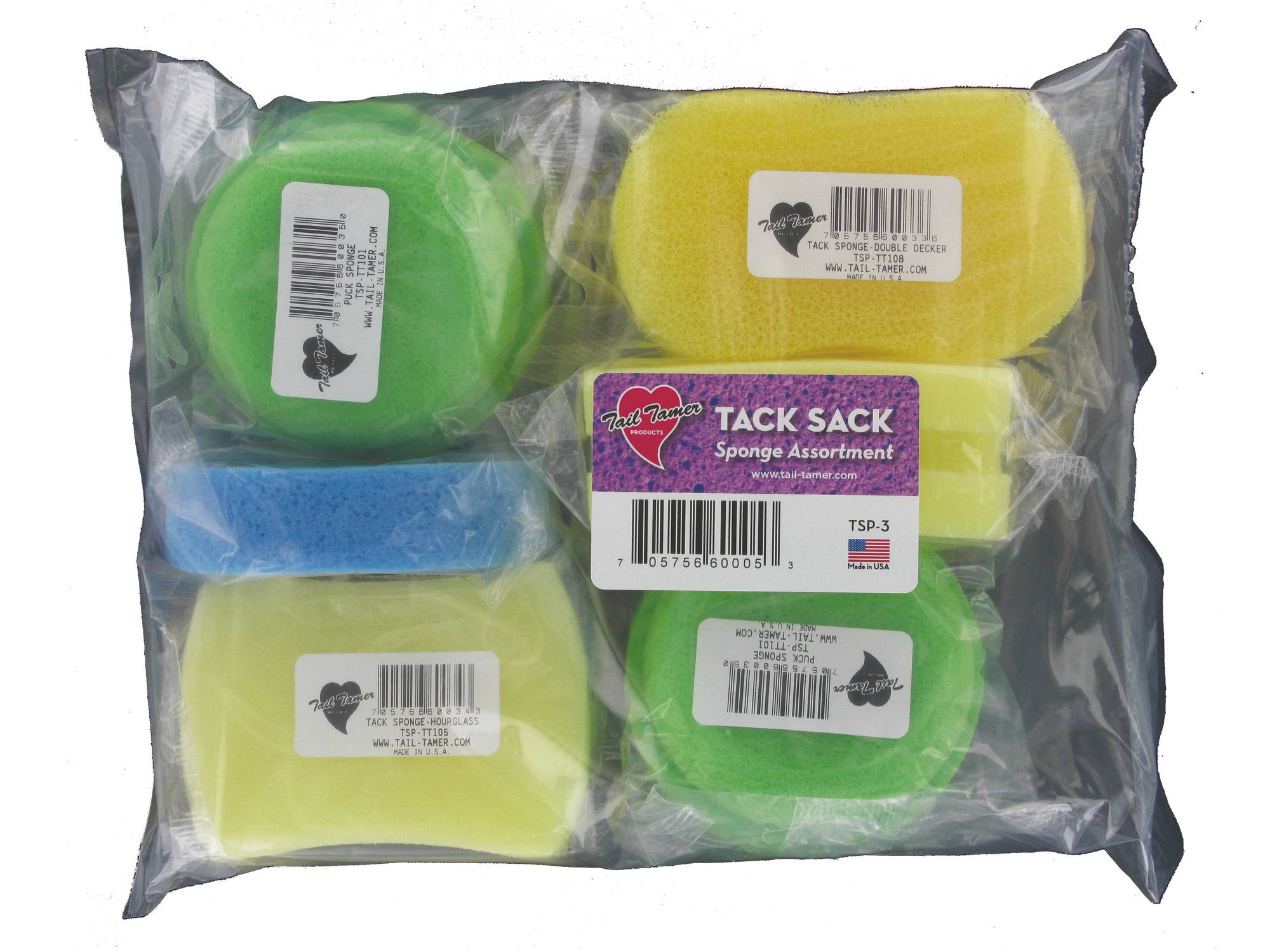 Tail Tamer Tack Sack Sponge Assortment