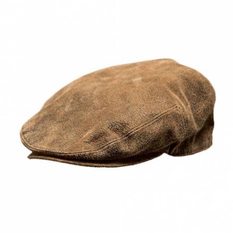 Outback Trading Leather Ascot Cap- Men's