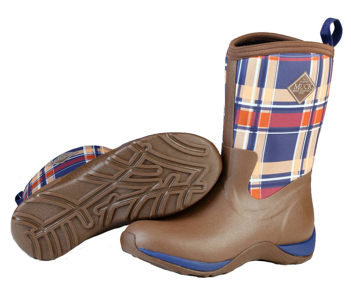 Muck Boots Arctic Weekend - Ladies - Brown/Navy Plaid