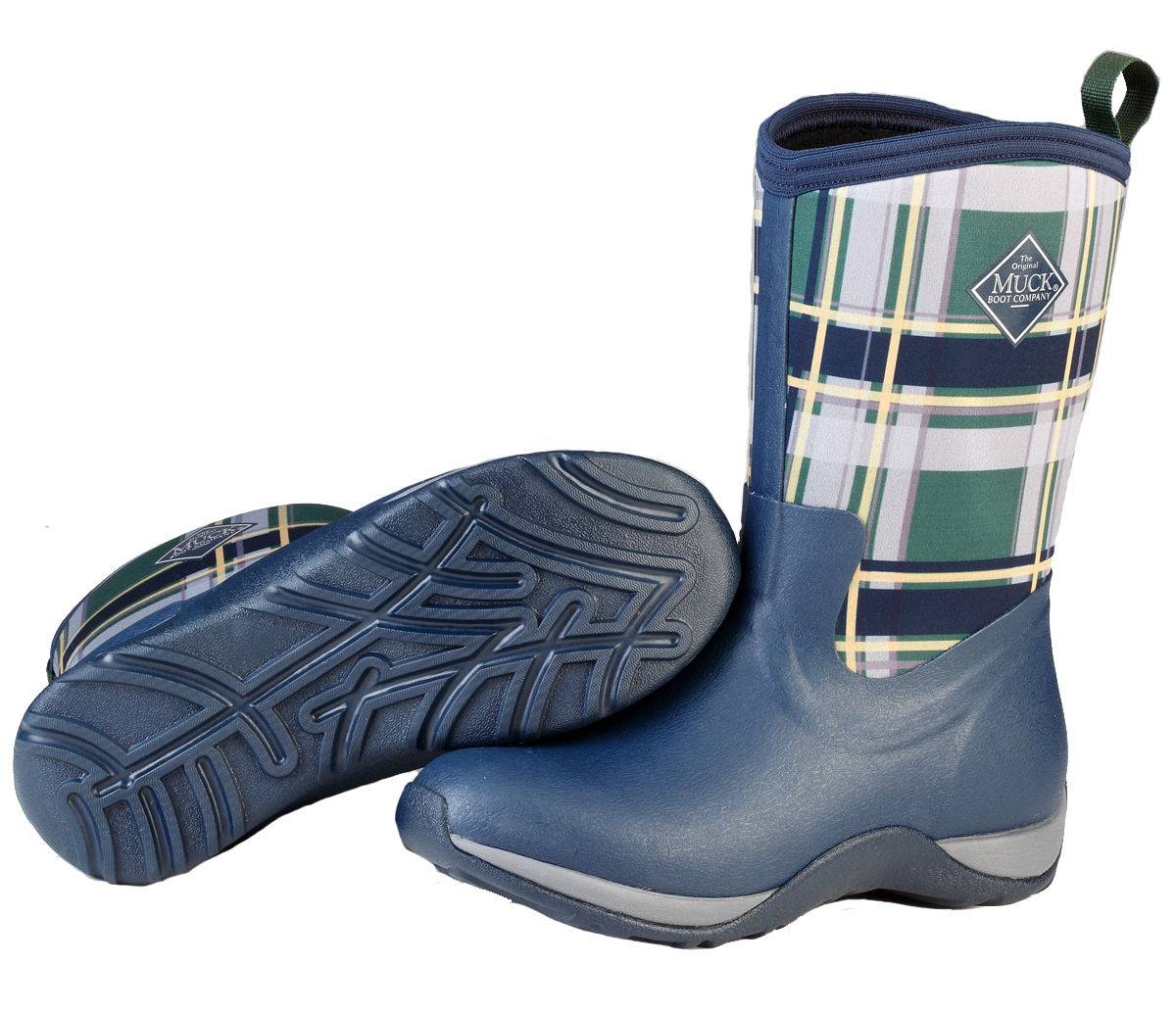 Muck Boots Arctic Weekend - Ladies - Navy/Green Plaid