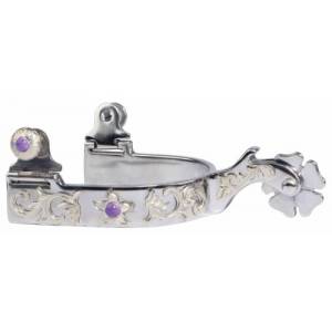 Professionals Choice Brittany Ponzi Silver Floral Spur