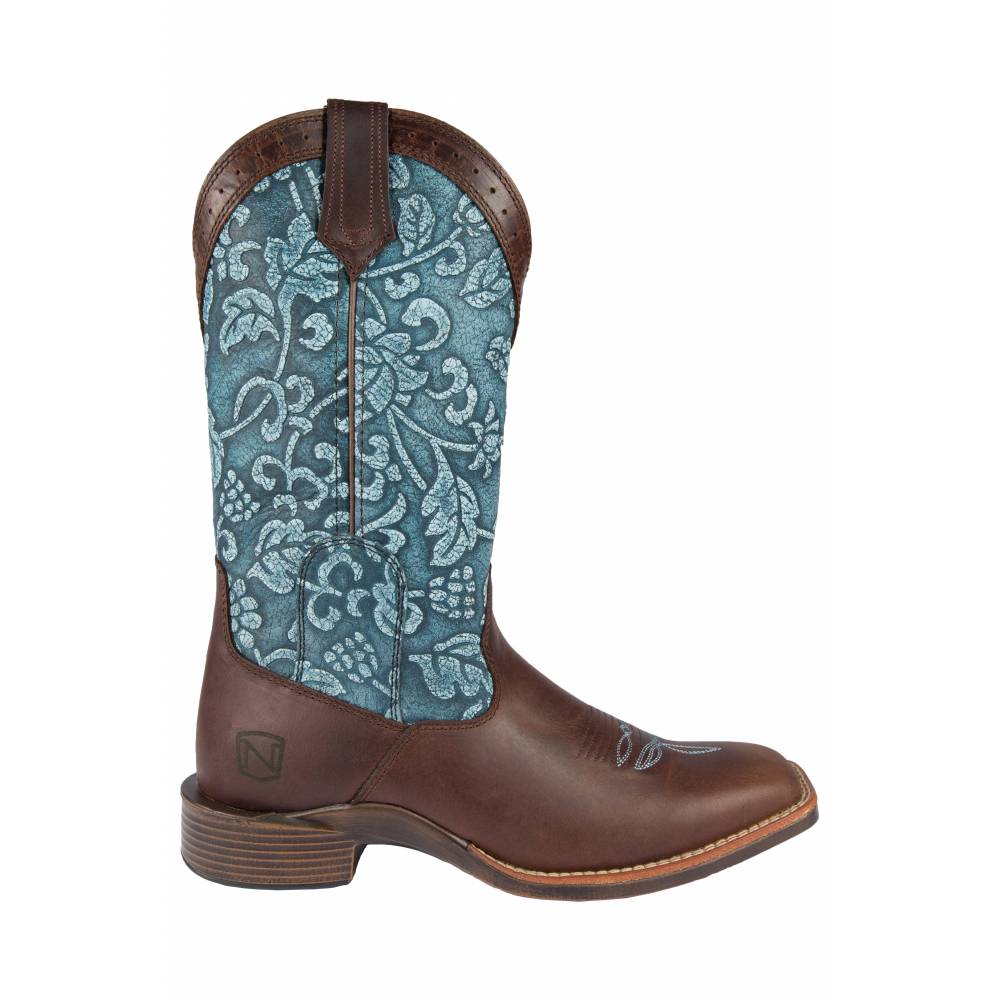 Noble Outfitters All Around Floral Square Toe Boot-Ladies Ladies