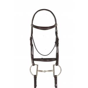 Ovation Breed Fancy Stitched Raised Padded Bridle - Quarter Horse, Brown