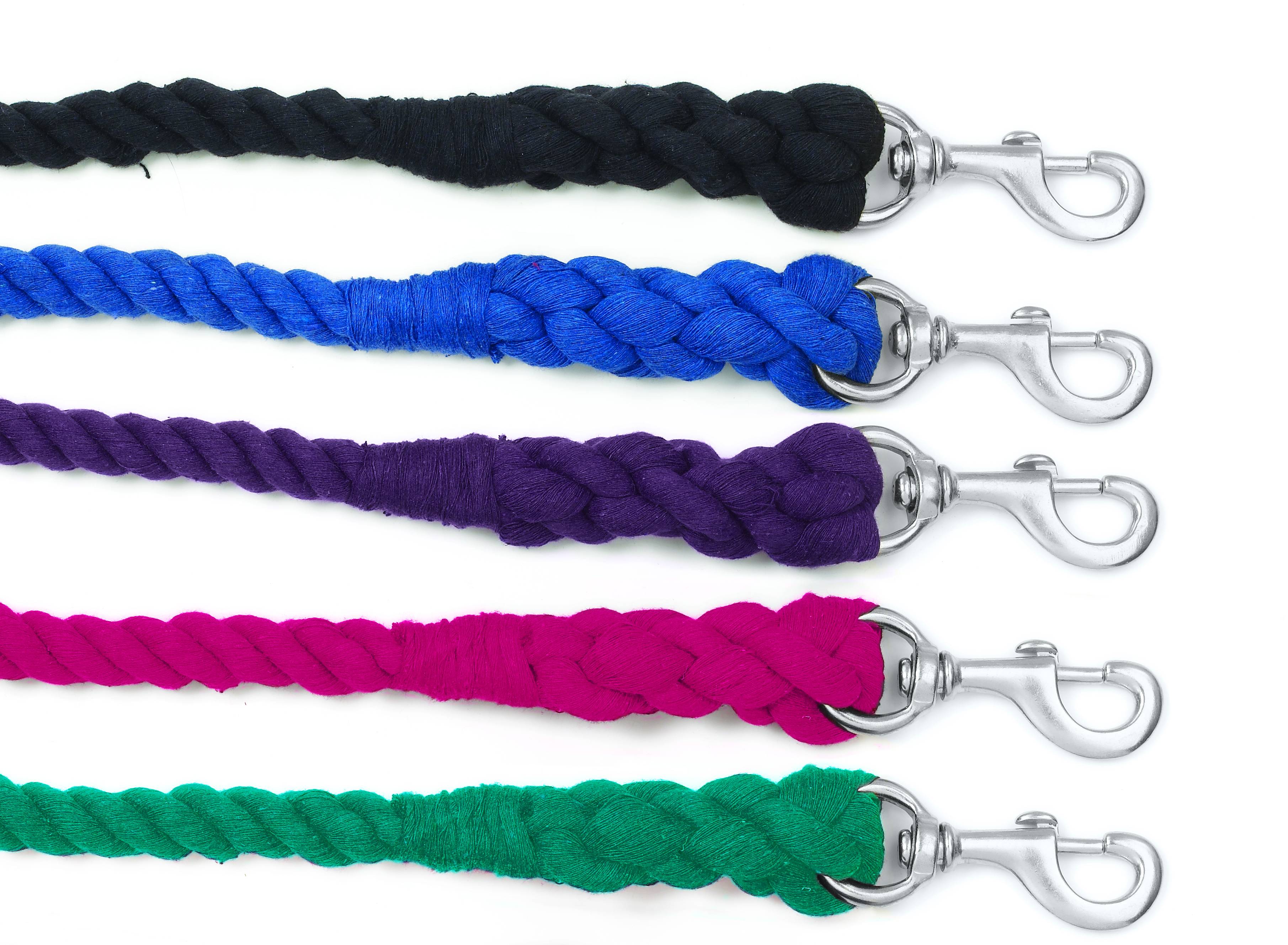 Equi-Essentials 2-Ply Cotton Lead with Chrome Plated Snap