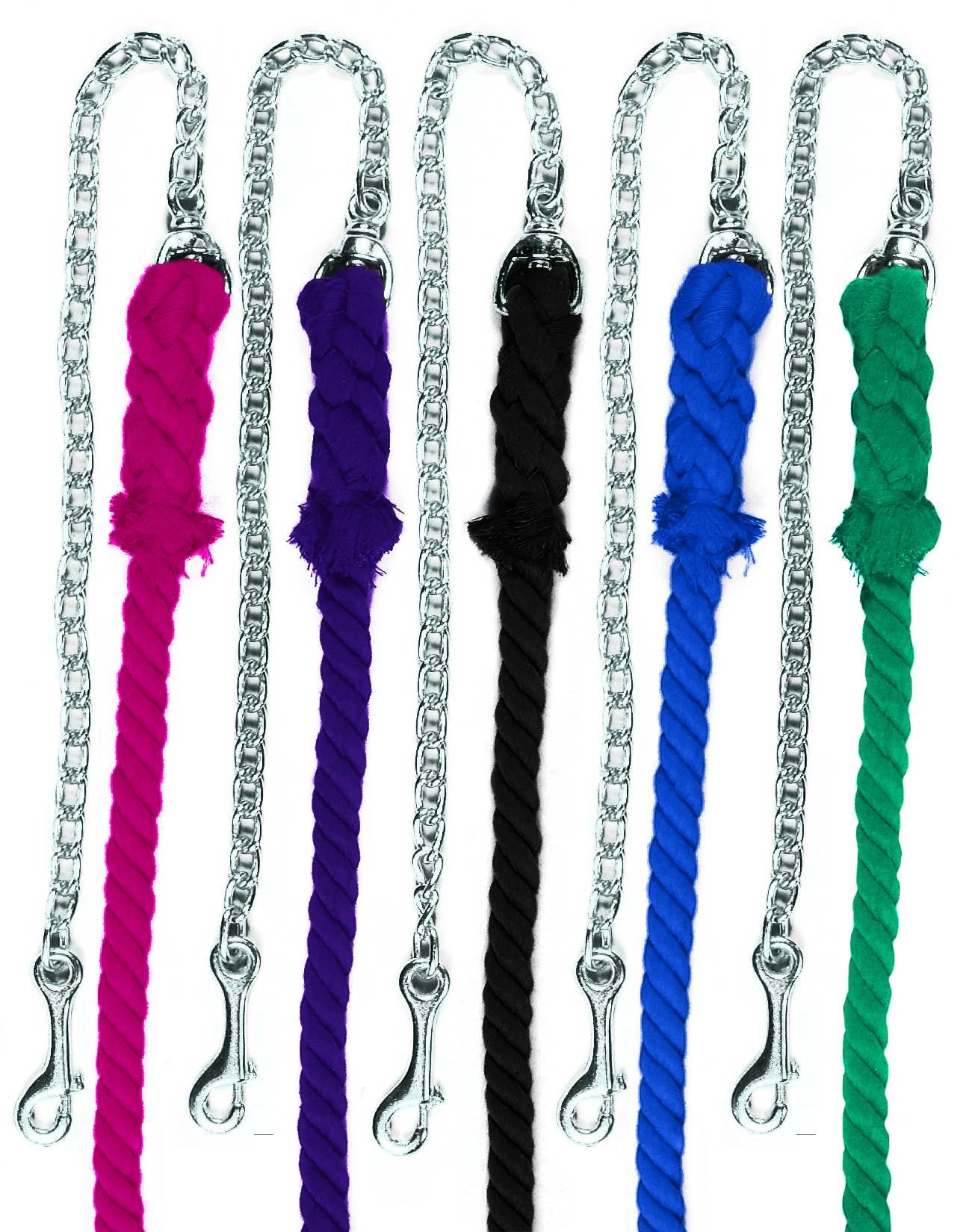 Equi-Essentials 2-Ply Cotton Lead with Chrome Plated Snap