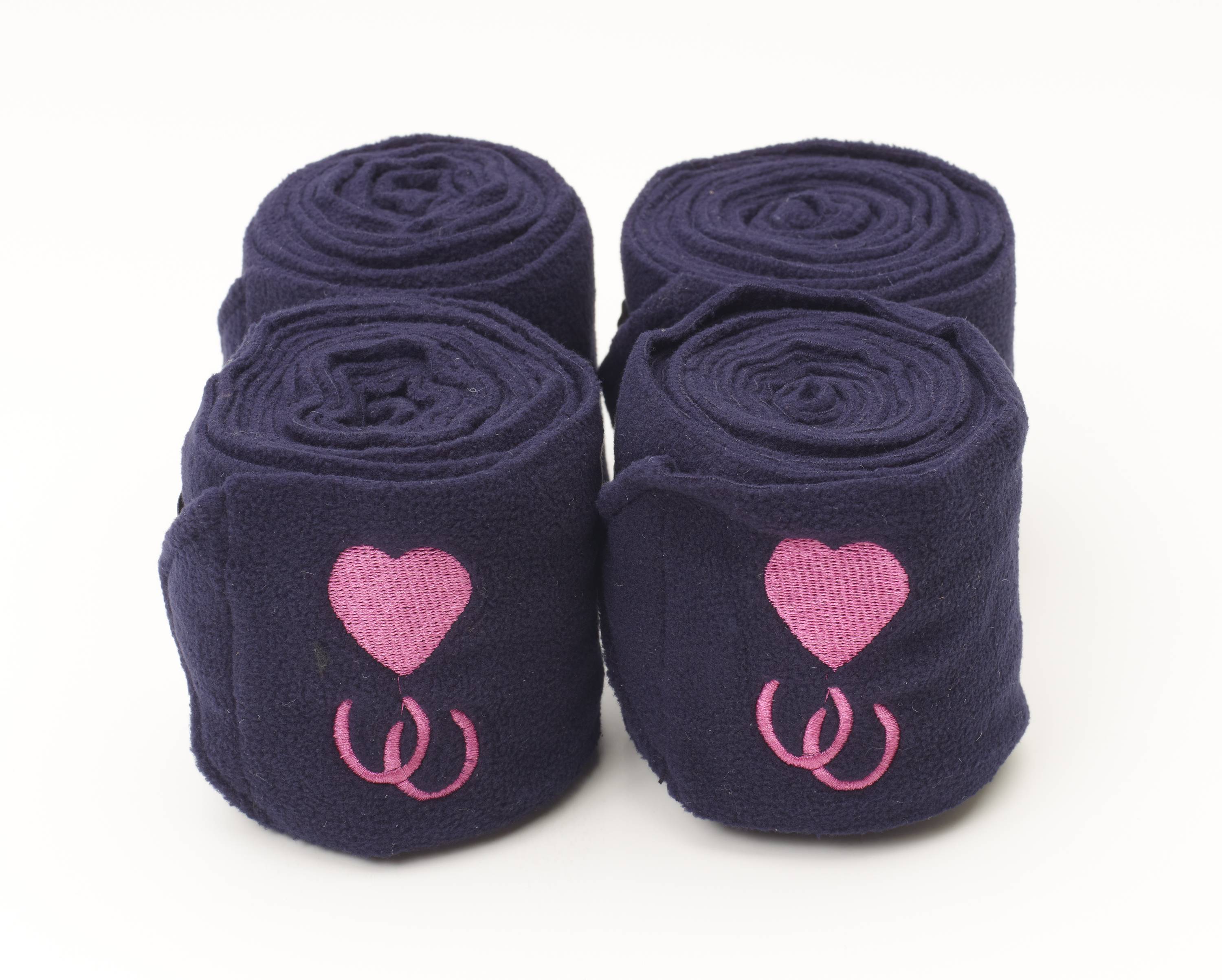 Centaur Embroidered Hearts & Horseshoes Polo Wraps