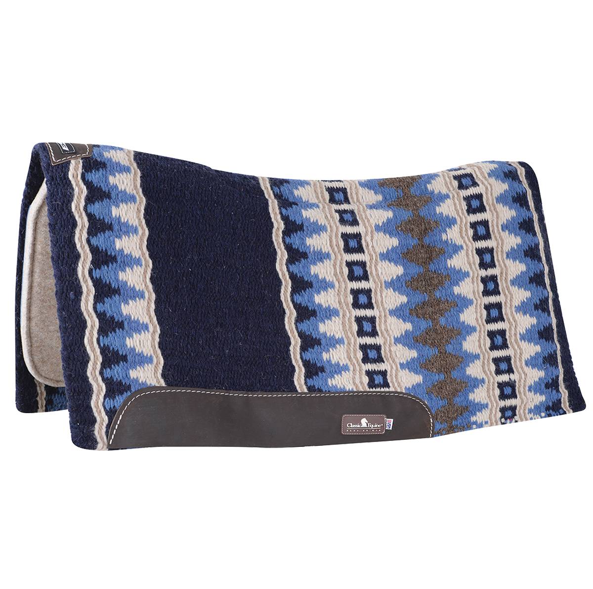 Classic Equine Esp Contoured Wool Western Pad - 34 x 38 x 3/4