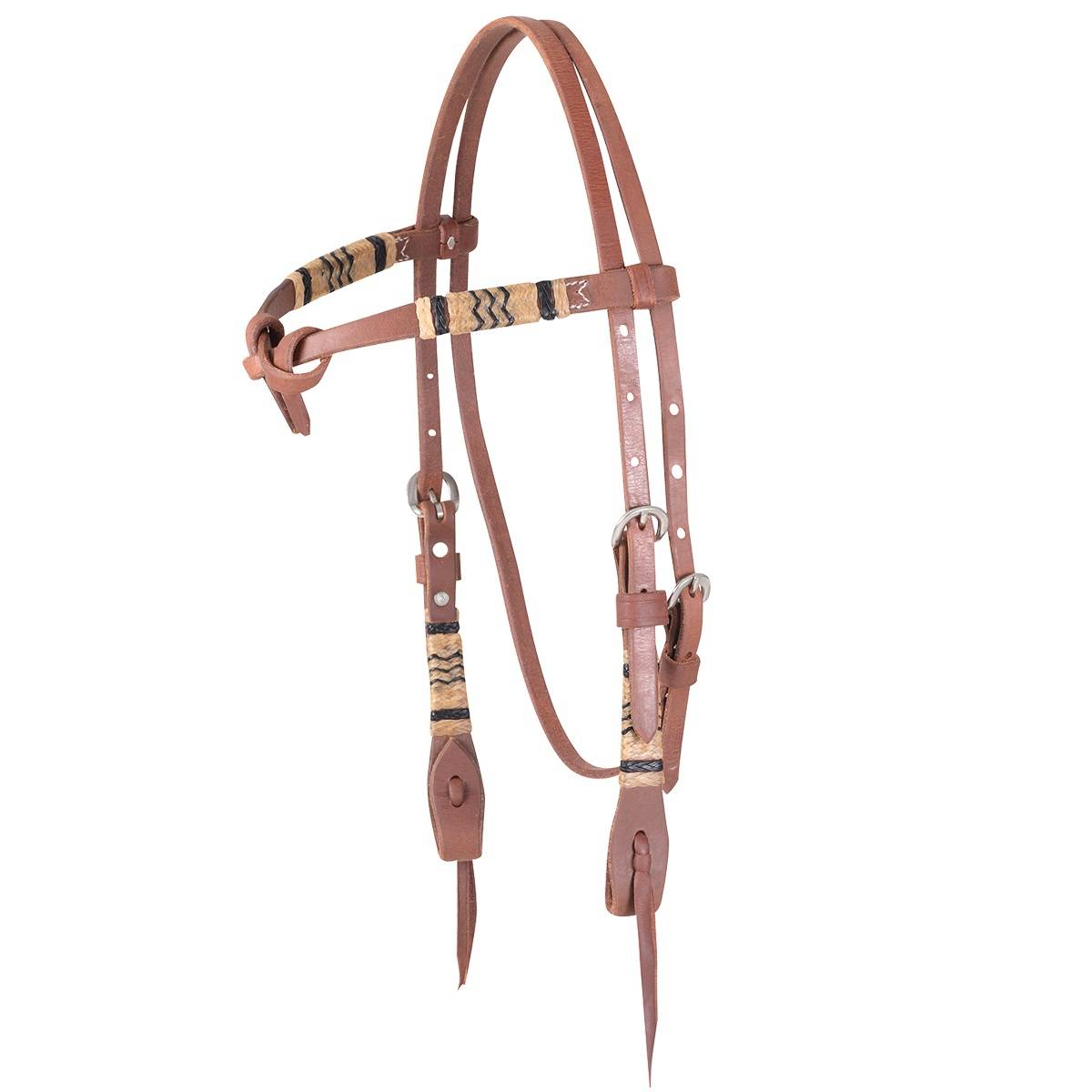 Martin Tie Front Rawhide Braided Headstall