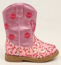 Blazin Roxx Lil Pecos Butterfly Western Boot - Toddler Girls, Pink