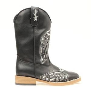 Blazin Roxx Gracie Wing & Cross Western Boot - Girls, Black