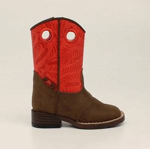 5-830252 DBL Barrel Kids Sam Zip Western Boot - Boys, Red/B sku 5-830252