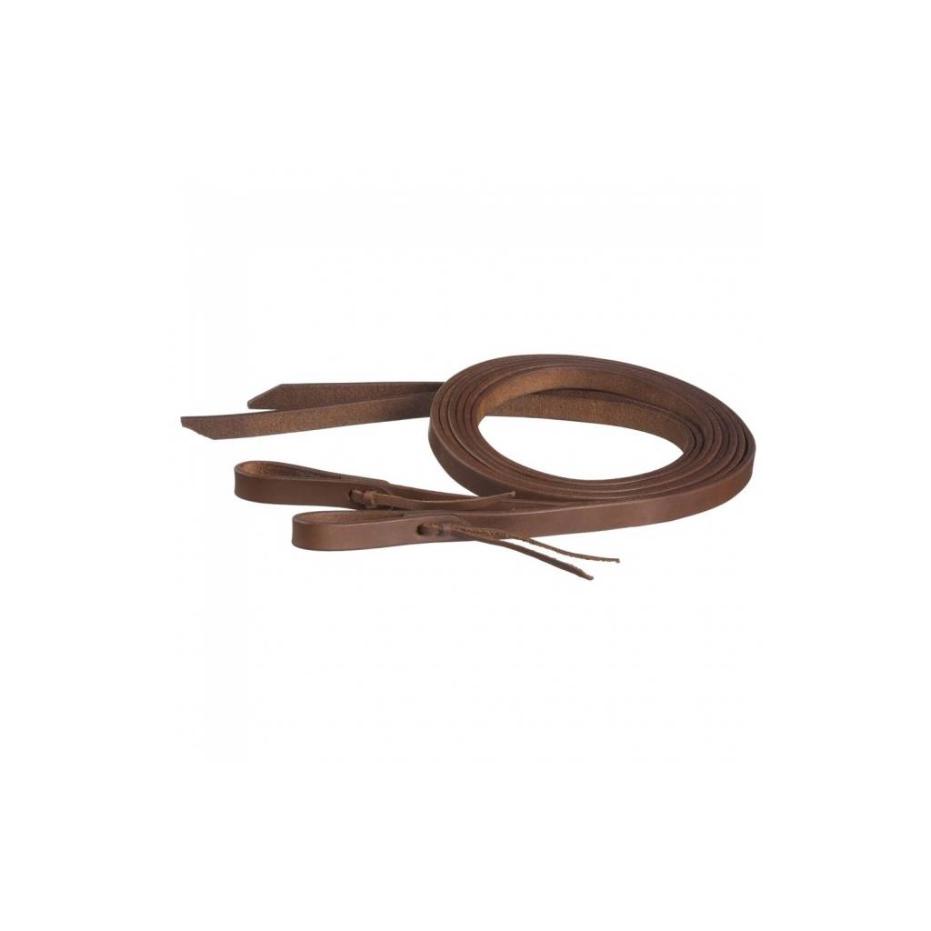 Tough-1 Harness Leather Reins With Waterloop - 3/4" X 8'