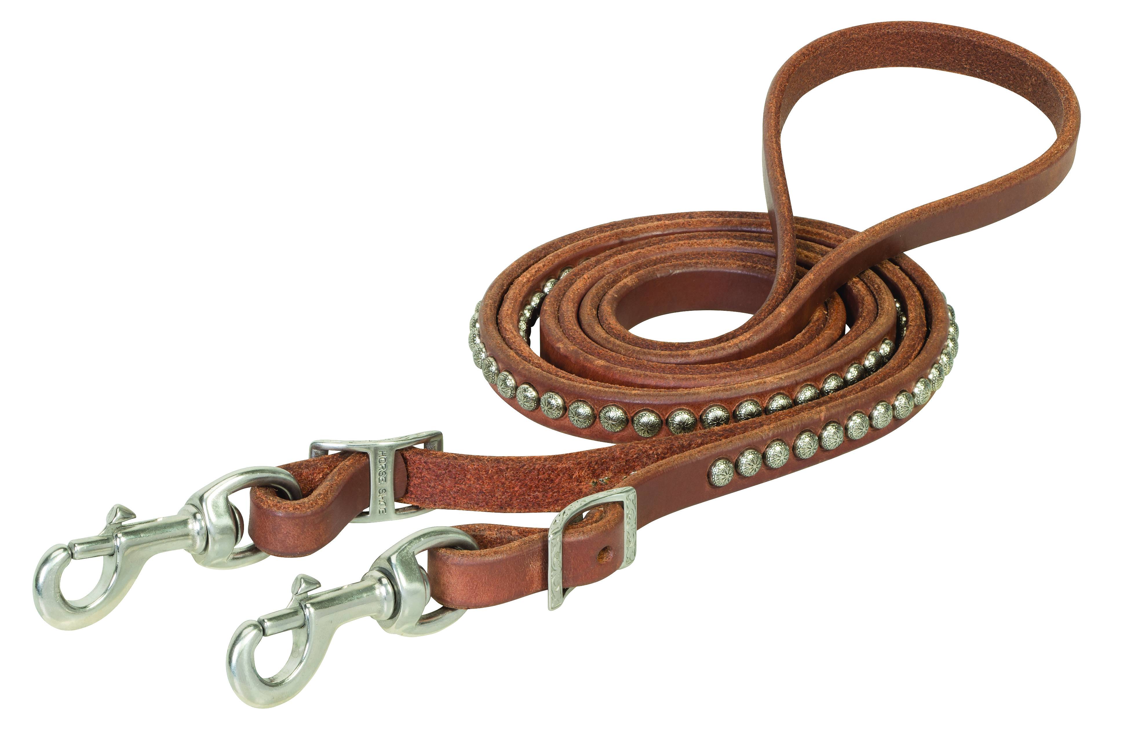 Weaver Russet Harness Leather Spotted Roper Rein