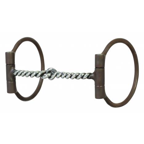 Weaver All Purpose Offset Dee Bit with Sweet Iron Twisted Wire Snaffle Mouth