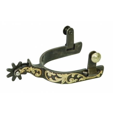 Weaver Ladies Spurs with Replaceable Rowels - Floral Accents