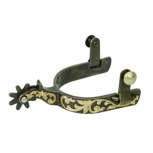Weaver Ladies Spurs with Replaceable Rowels - Floral Accents