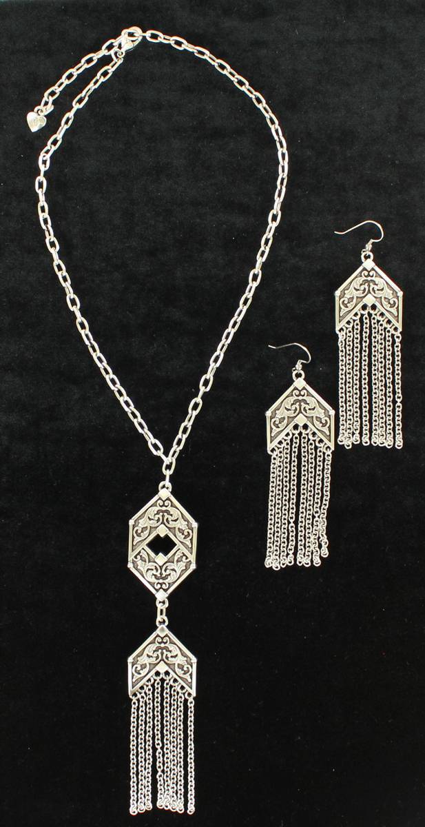 Blazin Roxx Chain Fringe  Jewelry Set