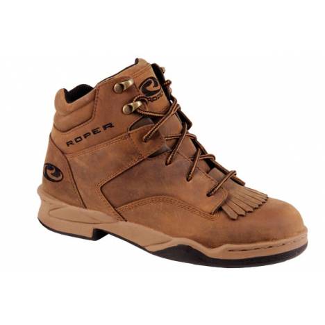 Roper Classic Original Horsehoe Boots - Mens, Crazy Horse Brown