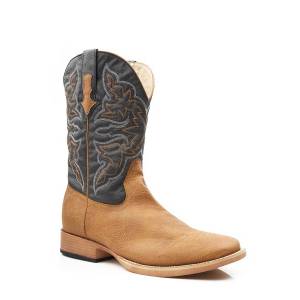 Roper Cowboy Classic Wide Square Toe Western Boot- Men's