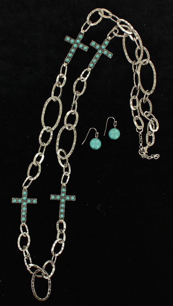 Blazin Roxx Chain Cross Jeweler Set