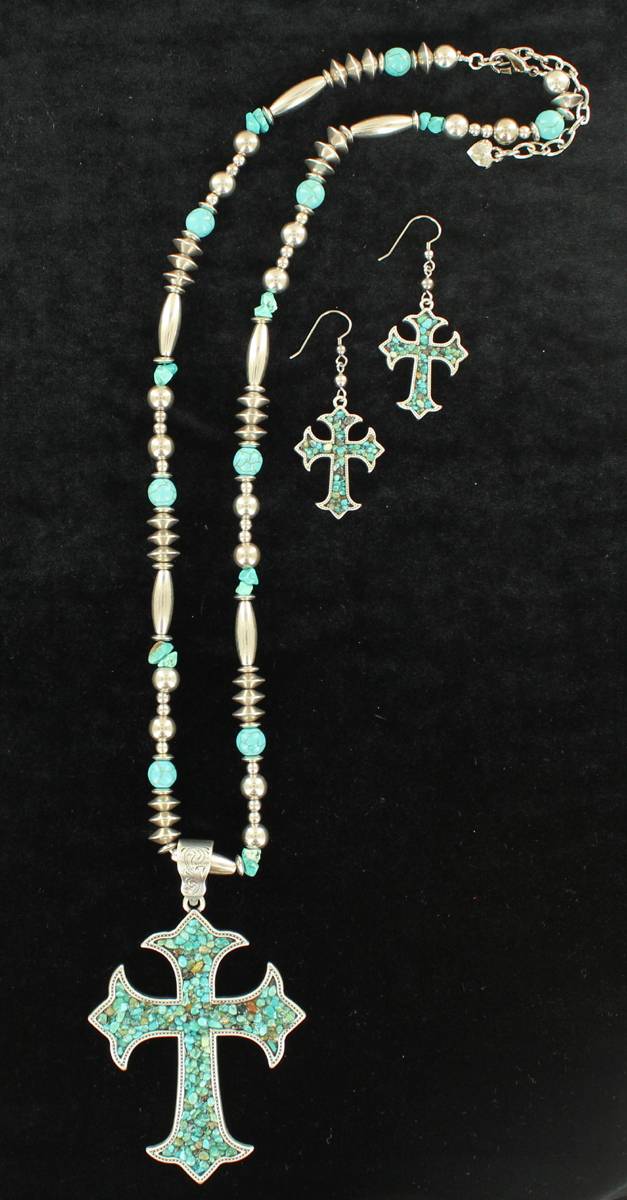 Blazin Roxx Cross  Jewelry Set