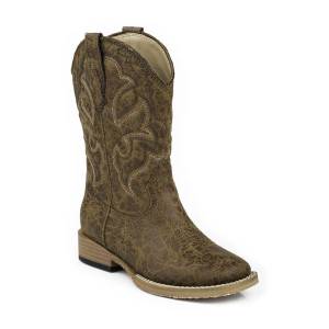 Roper Scout Square Toe Western Boot- Boy's