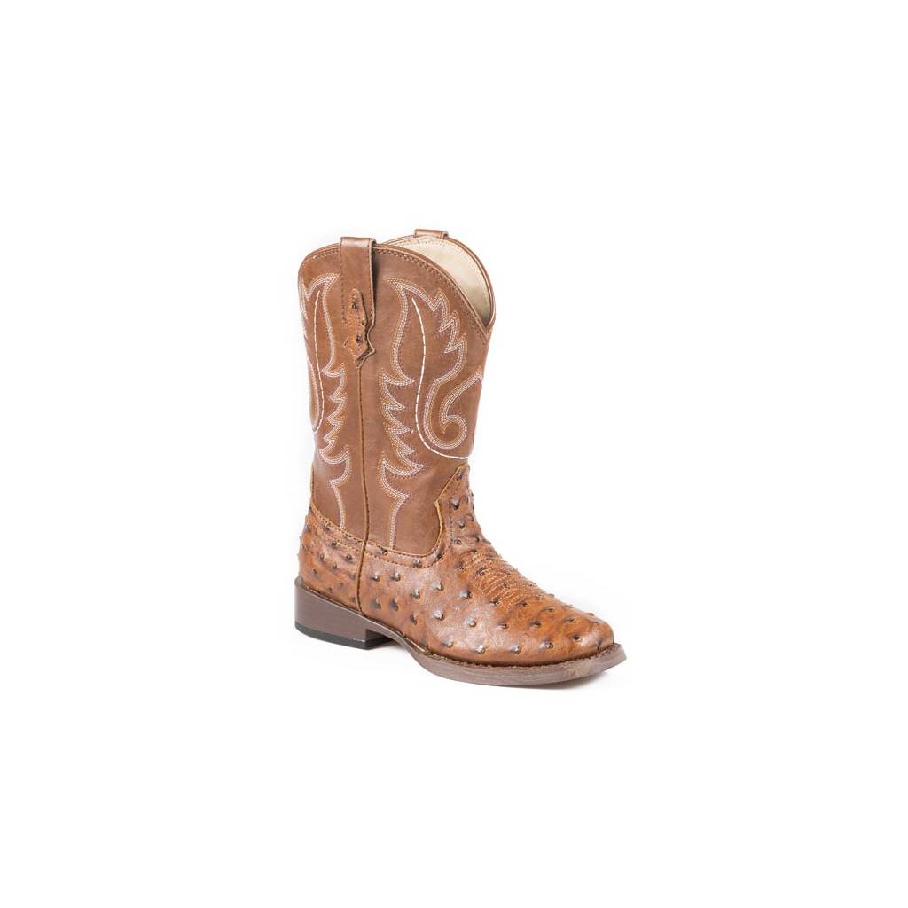 Roper Bumps Square Toe Western Boot- Boy's