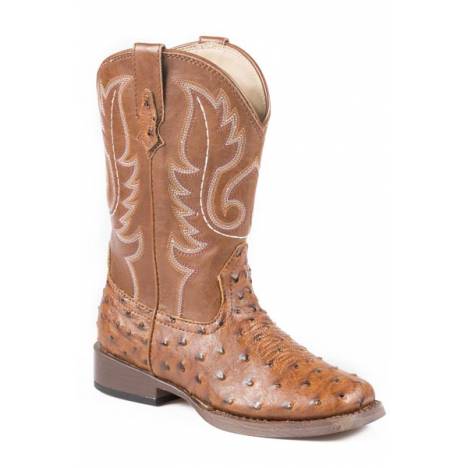 Roper Bumps Square Toe Western Boot- Boy's