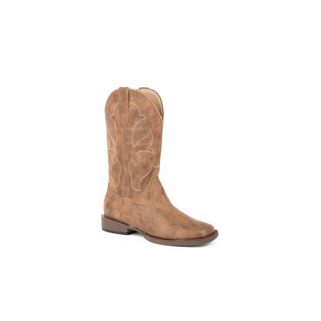 Roper Cole Square Toe Western Boot- Boy's