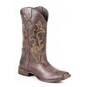 Roper Lindsey Basic Wide Square Toe Western Boot- Ladies