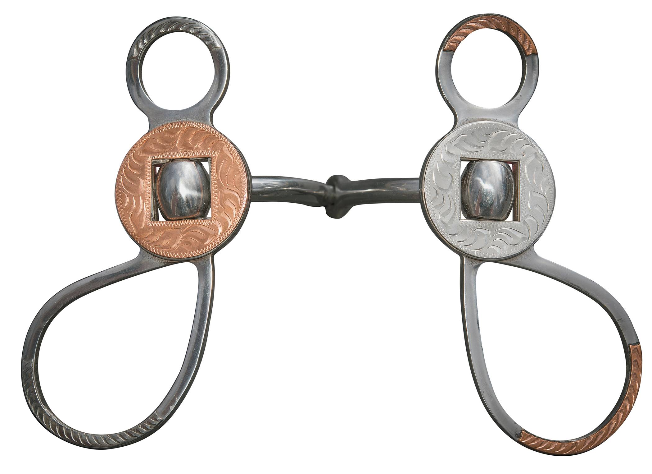 Metalab Gun Slinger Snaffle Bit with Reverse Trim