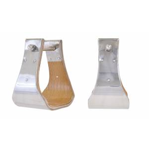 Partrade Stainless Steel Covered Wood Stirrups