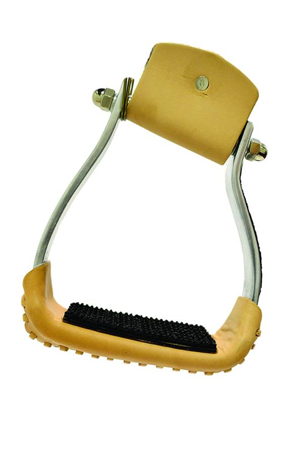 Slanted Aluminim Stirrup with Rubber Pad