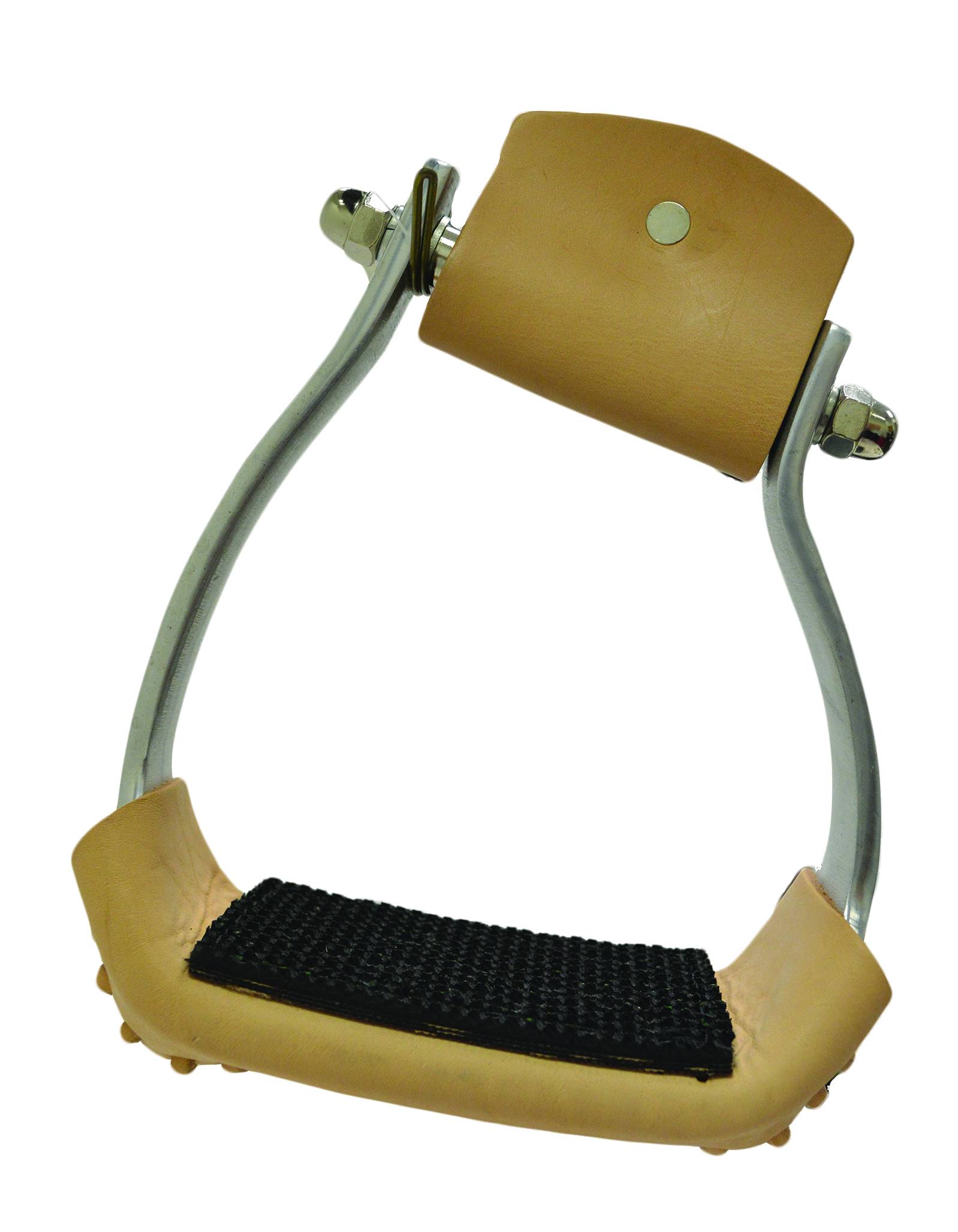 Metalab Slanted Wide Aluminum Stirrup with Rubber Pad