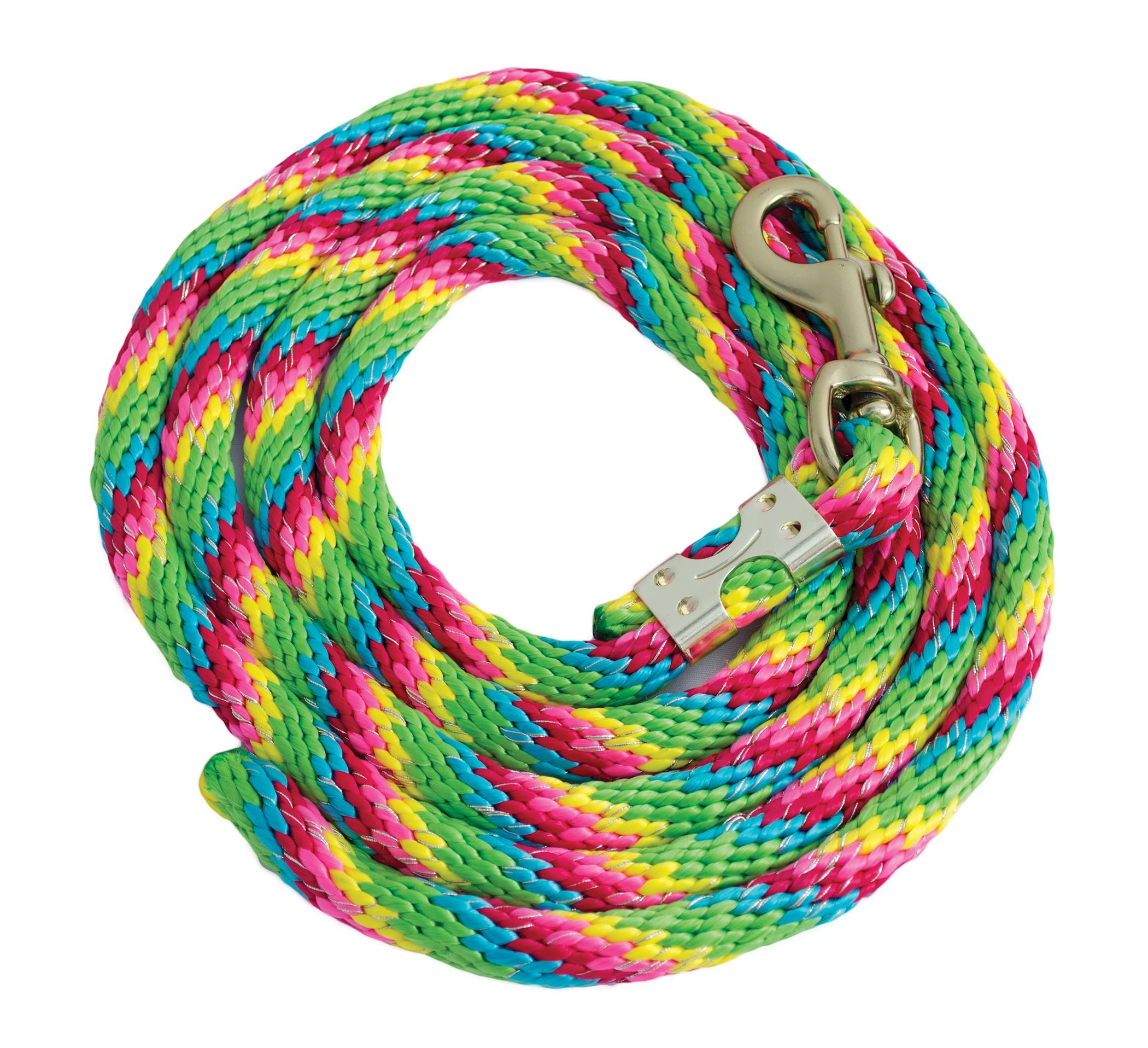 Equi-Sky Poly Rainbow Glitter Lead Rope