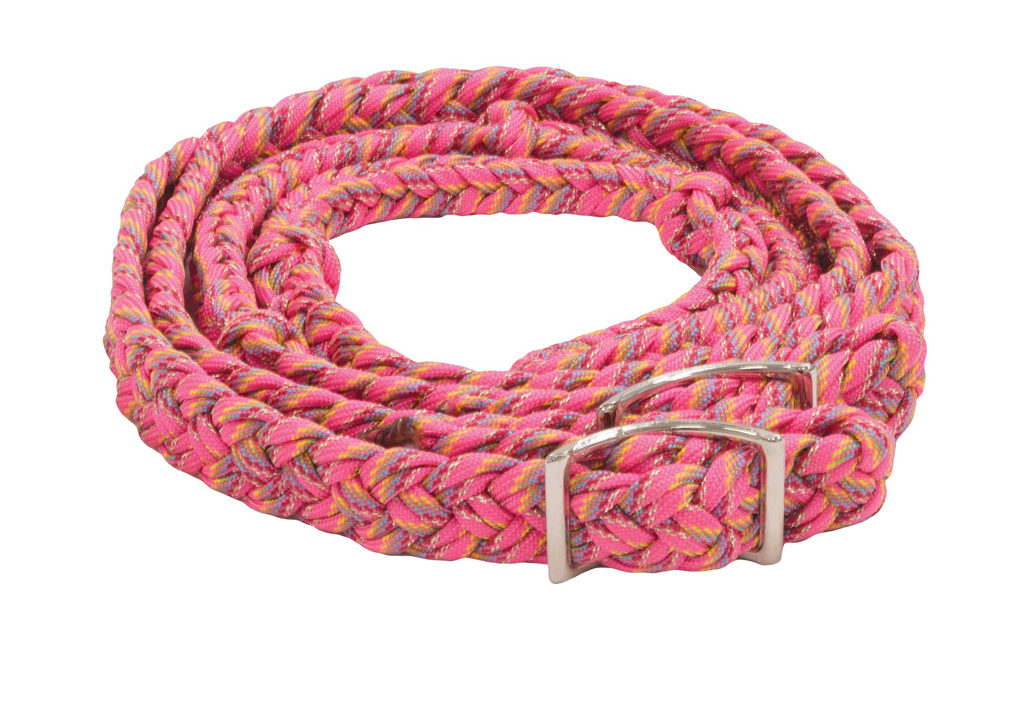 5-848687 Equi-Sky Confetti Glitter Braided Barrel Rein sku 5-848687